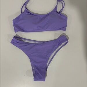 SHEIN Purple Minimalist Bikini Set